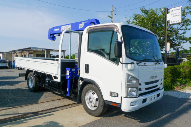 いすゞ エルフ 小型 平ボディ（クレーン付） 2RG-NPR88YN(110290) 3枚目