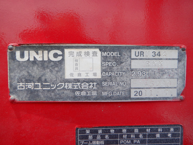 いすゞ フォワード 中型 クレーン付き PKG-FRR90S1(91617) 19枚目