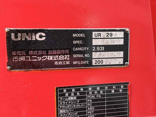 三菱ふそう キャンター 小型 クレーン付き PDG-FE83DY(92793) 19枚目