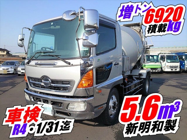 日野 レンジャー 増トン ミキサー車 BDG-FJ7JDWA(8938) 1枚目