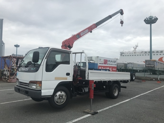 いすゞ エルフ 小型 平ボディ（クレーン付） KK-NKR71LR(3656) 1枚目