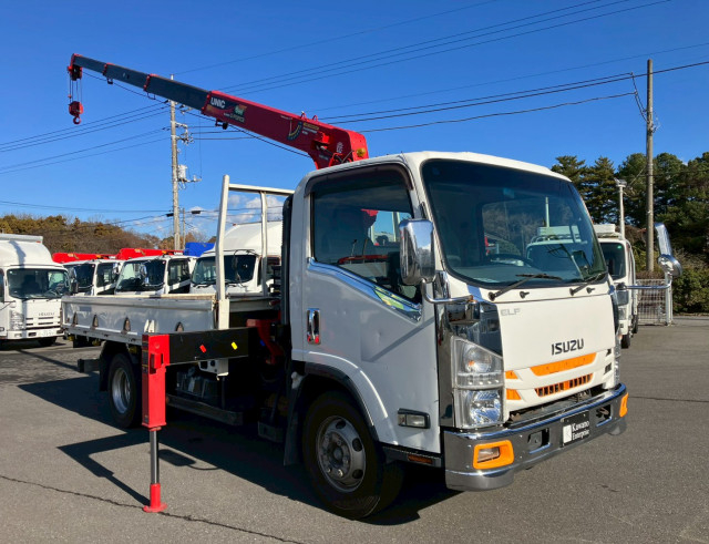 いすゞ エルフ 小型 平ボディ（クレーン付） SKG-NPR85YN(98268) 5枚目