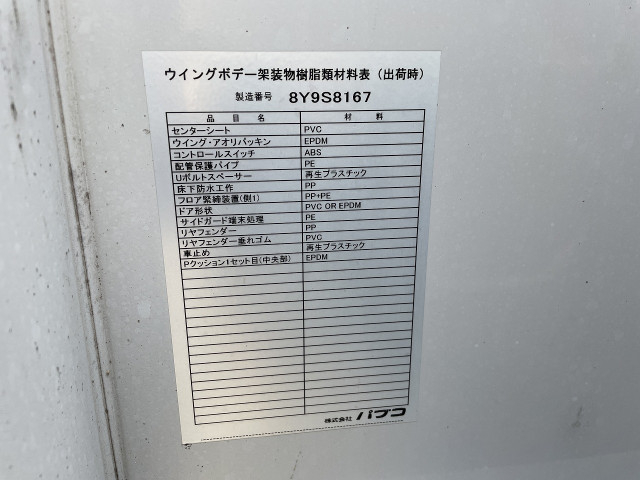 三菱ふそう キャンター 小型 アルミウィング TPG-FEA50(95810) 28枚目