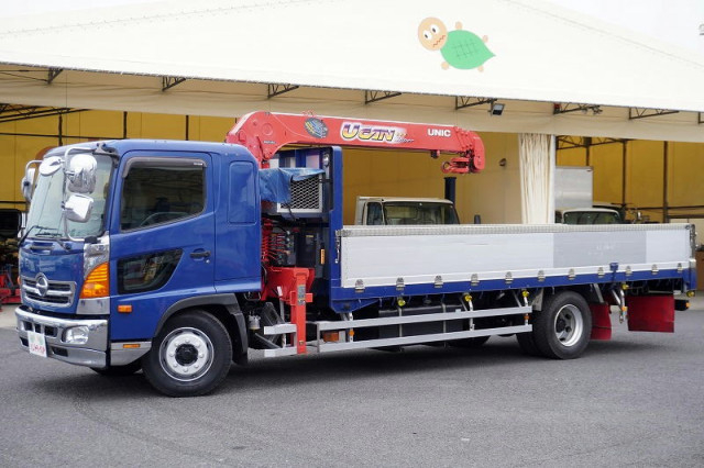 日野 レンジャー 増トン 平ボディ（クレーン付） QKG-FE7JMAA(97351) 1枚目