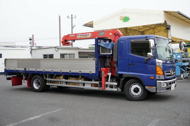 日野 レンジャー 増トン 平ボディ（クレーン付） QKG-FE7JMAA(97351) 6枚目