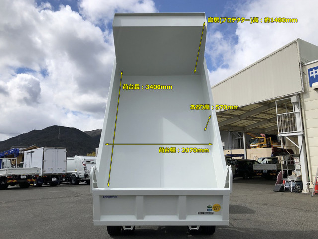 Mitsubishi Fuso fighter 6studs large Soil dump 2KG-FK62FZ(97617) 3枚目