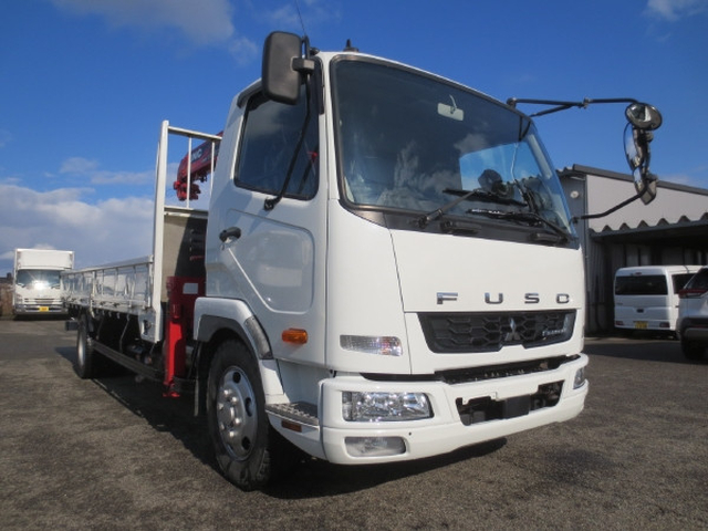 三菱ふそう ファイター 中型 平ボディ（クレーン付） 2PG-FK72N(97666) 2枚目