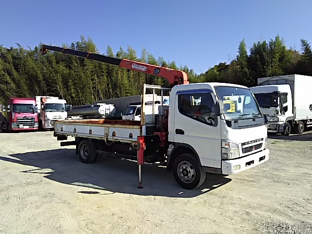 三菱ふそう キャンター 小型 平ボディ（クレーン付） PA-FE83DGY (7548