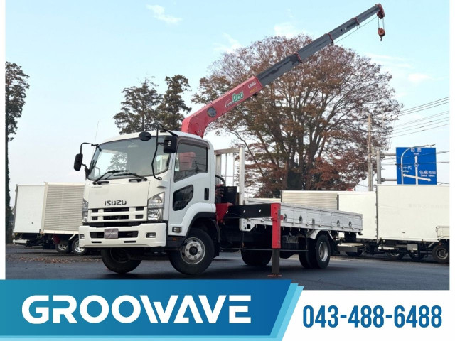 いすゞ フォワード 中型 平ボディ（クレーン付） TKG-FRR90S2(97947) 1枚目