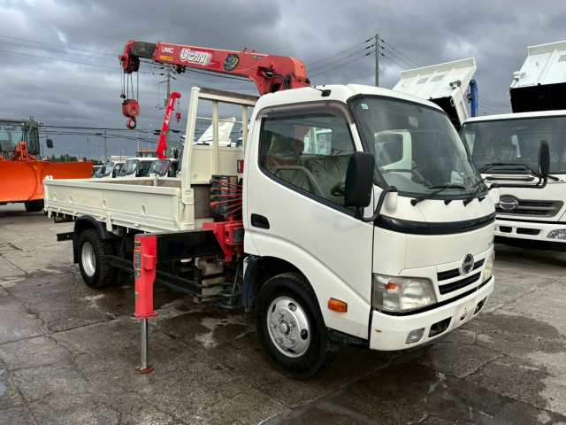 日野 デュトロ 中型 平ボディ（クレーン付） BKG-XZU344M(98007) 4枚目