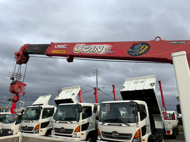 日野 デュトロ 中型 平ボディ（クレーン付） BKG-XZU344M(98007) 14枚目