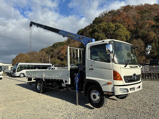 日野 レンジャー 中型 平ボディ（クレーン付） BKG-FC7JKYA(98024) 10枚目