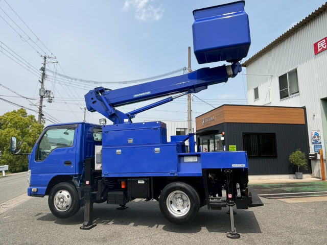 いすゞ エルフ 小型 高所作業車 BKG-NKR85AN(98066) 9枚目