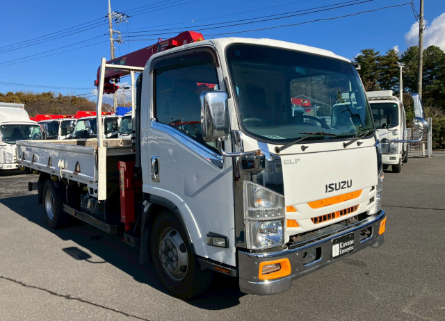 Isuzu elf Small Crane equipped trucks SKG-NPR85YN(98268) 4枚目