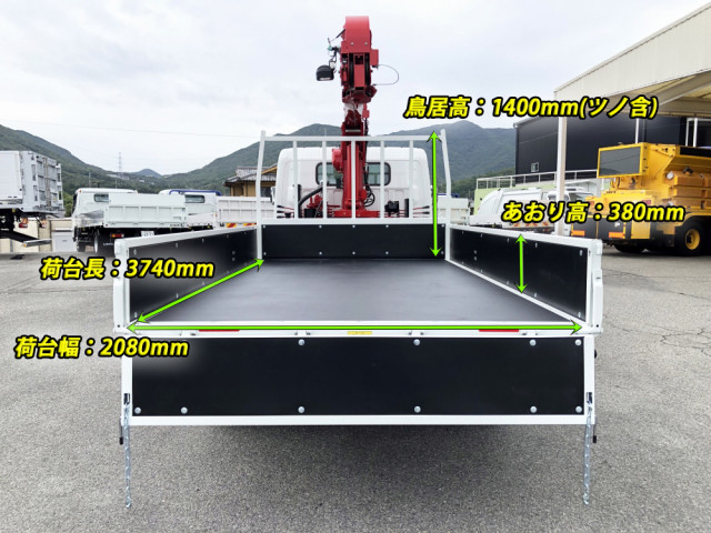 三菱ふそう キャンター 小型 平ボディ（クレーン付） 2PG-FEB90(98514) 8枚目