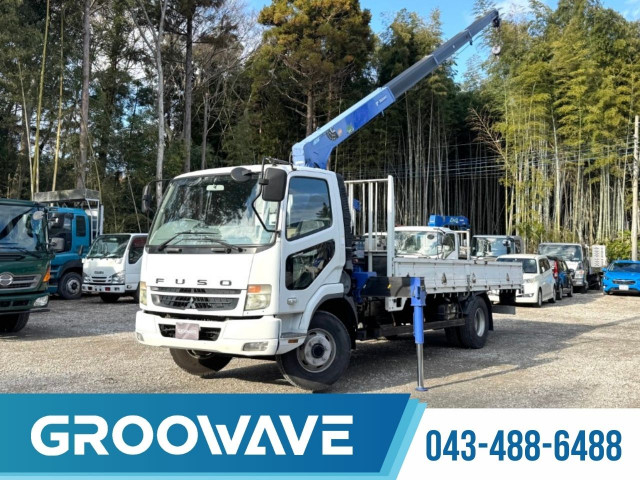 三菱ふそう ファイター 中型 平ボディ（クレーン付） PDG-FK71R(98625) 1枚目