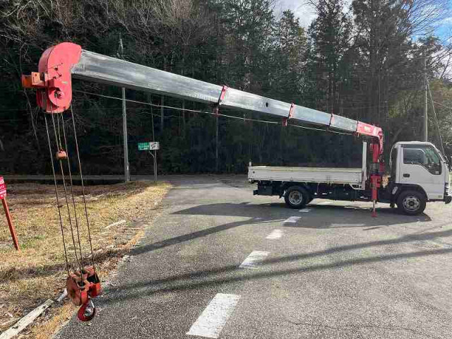 いすゞ エルフ 小型 平ボディ（クレーン付） PA-NPR81R(98638) 16枚目