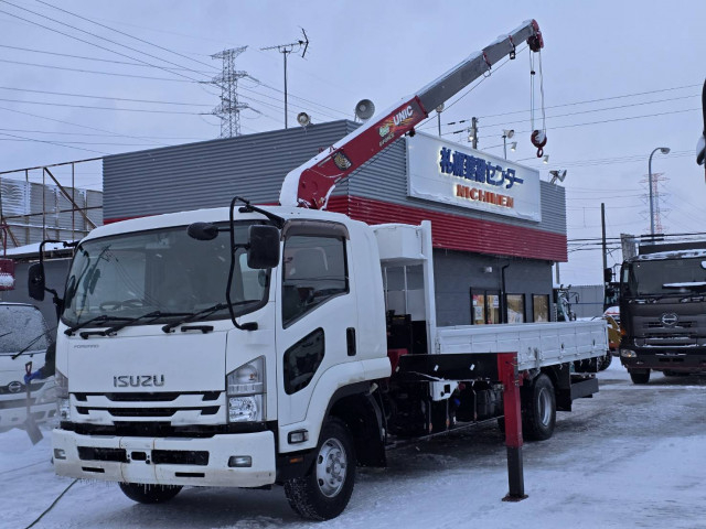 いすゞ フォワード 中型 平ボディ（クレーン付） 2RG-FRR90S2(98851) 2枚目