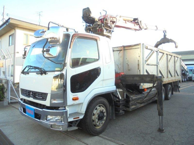 三菱ふそう ファイター 増トン 平ボディ（クレーン付） QDG-FQ62F(109483) 1枚目