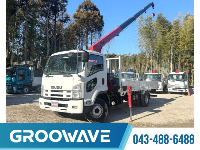 いすゞ フォワード 中型 平ボディ（クレーン付） TKG-FRR90S1(99231) 1枚目