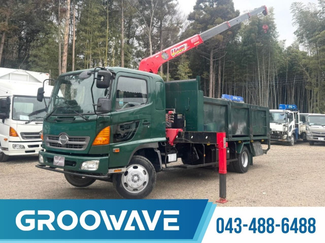 日野 レンジャー 中型 平ボディ（クレーン付） BDG-FD8JLWA(99271) 1枚目