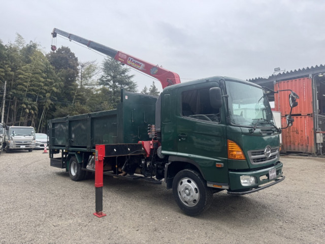 日野 レンジャー 中型 平ボディ（クレーン付） BDG-FD8JLWA(99271) 2枚目