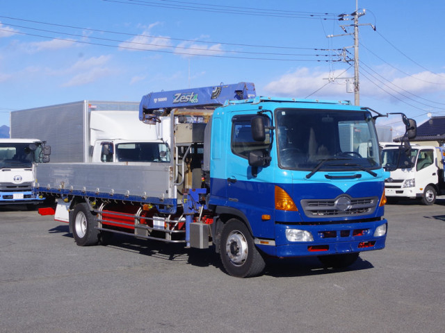 日野 レンジャー 増トン 平ボディ（クレーン付） QKG-FE7JMAA(99334) 2枚目