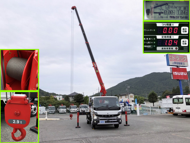 三菱ふそう キャンター 小型 平ボディ（クレーン付） 2PG-FEB90(99646) 13枚目