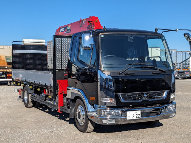 三菱ふそう ファイター 中型 平ボディ（クレーン付） 2KG-FK65F(100104) 3枚目