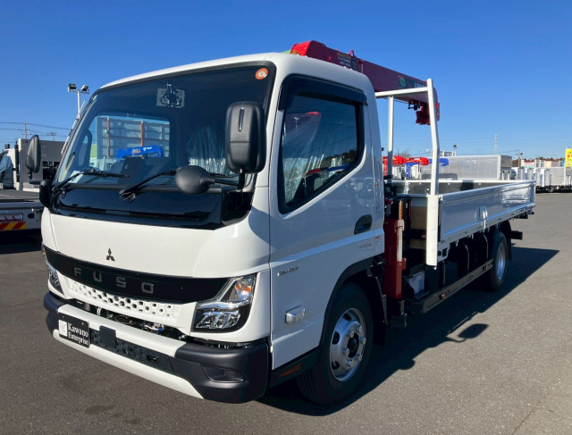 三菱ふそう キャンター 小型 平ボディ（クレーン付） 2PG-FEB80(100970) 1枚目