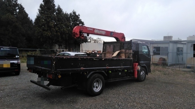 三菱ふそう キャンター 小型 平ボディ（クレーン付） PA-FE73DEN(2996) 4枚目