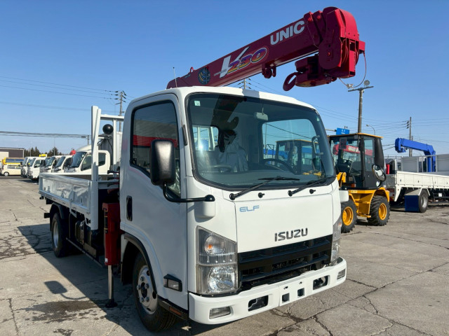 いすゞ エルフ 小型 平ボディ（クレーン付） TKG-NMR85AN(101426) 3枚目