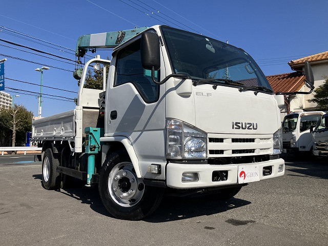 いすゞ エルフ 小型 平ボディ（クレーン付） TKG-NKR85R(101429) 3枚目