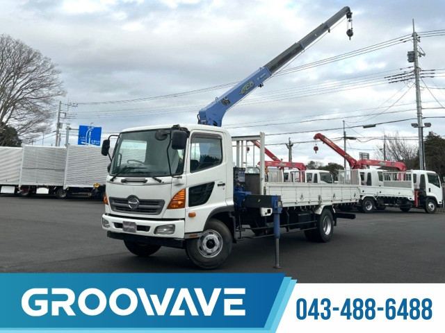 日野 レンジャー 中型 平ボディ（クレーン付） TKG-FC9JKAP(102262) 1枚目