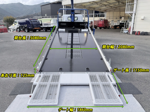 三菱ふそう キャンター 小型 平ボディ（クレーン付） 2PG-FEB90(102421) 3枚目