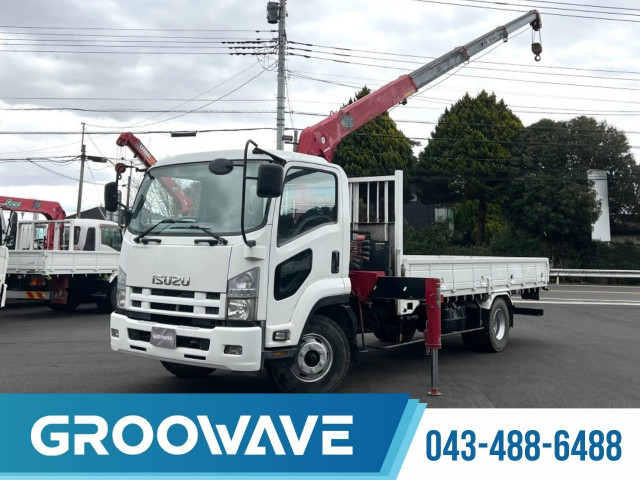 いすゞ フォワード 中型 平ボディ（クレーン付） SKG-FRR90S1(102572) 1枚目