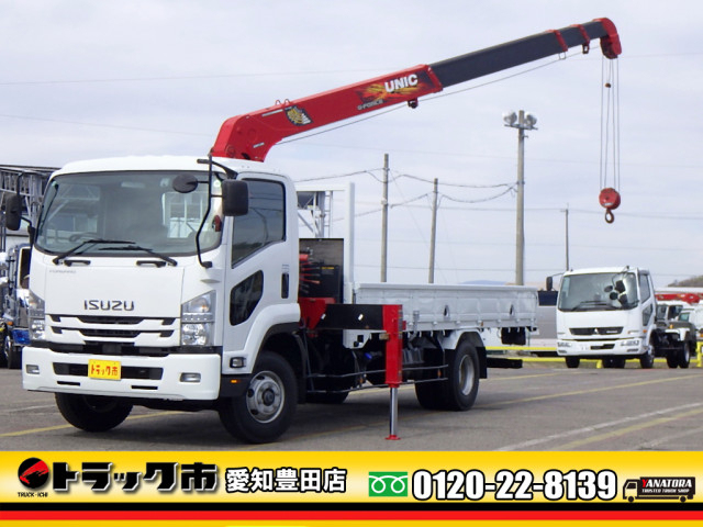 いすゞ フォワード 中型 平ボディ（クレーン付） 2PG-FRR90S1(102699) 1枚目