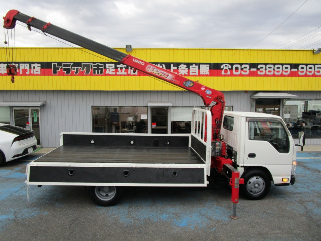 いすゞ エルフ 小型 平ボディ（クレーン付） TKG-NKR85AR(102730) 9枚目