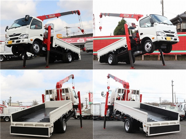 日野 デュトロ 小型 平ボディ（クレーン付） TKG-XZU655M(103052) 5枚目