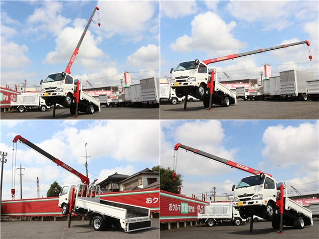 日野 デュトロ 小型 平ボディ（クレーン付） TKG-XZU655M(103052) 9枚目