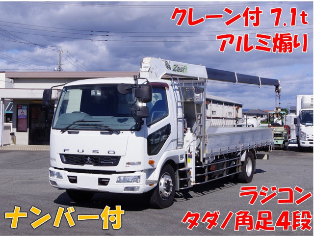 三菱ふそう ファイター 増トン 平ボディ（クレーン付） QKG-FK62FZ(114028) 1枚目