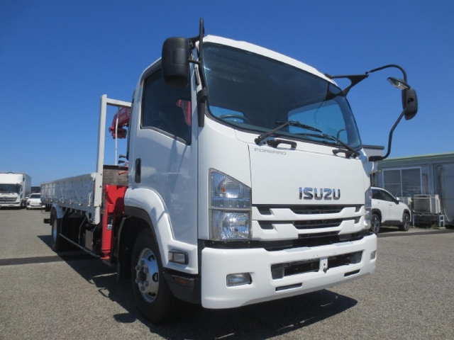 いすゞ フォワード 中型 平ボディ（クレーン付） TKG-FRR90S1(103734) 2枚目