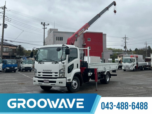 いすゞ フォワード 中型 平ボディ（クレーン付） TKG-FRR90S1(103848) 1枚目