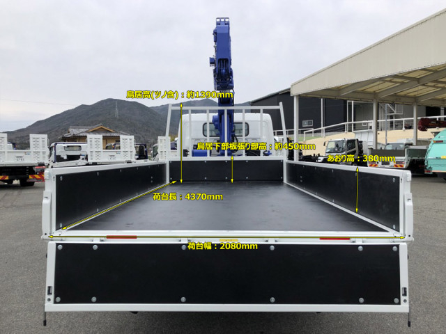 三菱ふそう キャンター 小型 平ボディ（クレーン付） 2PG-FEB90(103869) 3枚目