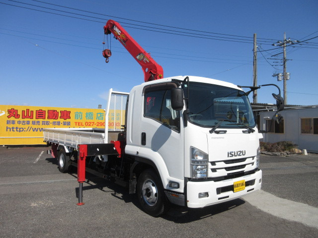 いすゞ フォワード 中型 平ボディ（クレーン付） 2RG-FRR90S2(104050) 2枚目