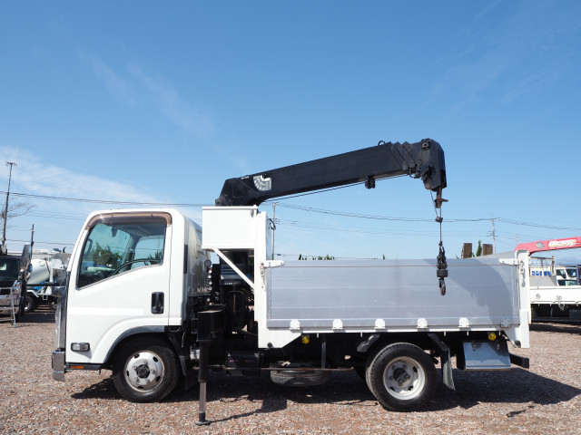 いすゞ エルフ 小型 平ボディ（クレーン付） TKG-NMS85AN(104132) 2枚目