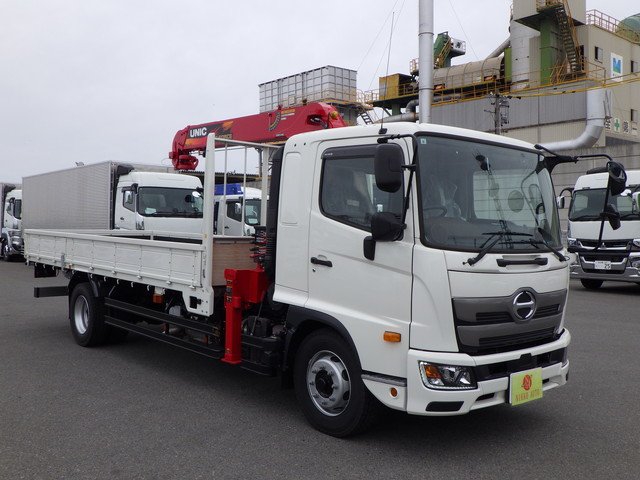 日野 - 中型 平ボディ（クレーン付） 2KG-FE2ACA(104150) 2枚目