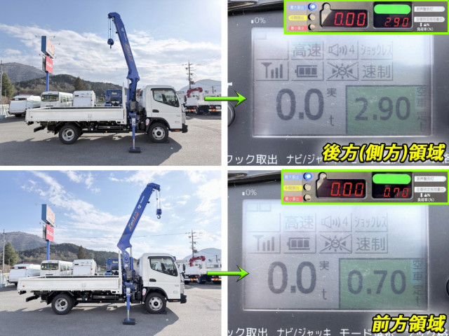 三菱ふそう キャンター 小型 平ボディ（クレーン付） 2PG-FEB90(104243) 15枚目