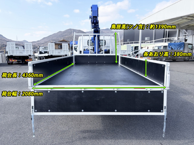 三菱ふそう キャンター 小型 平ボディ（クレーン付） 2PG-FEB90(104244) 3枚目
