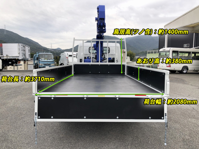 三菱ふそう キャンター 小型 平ボディ（クレーン付） 2PG-FEB90(104245) 3枚目